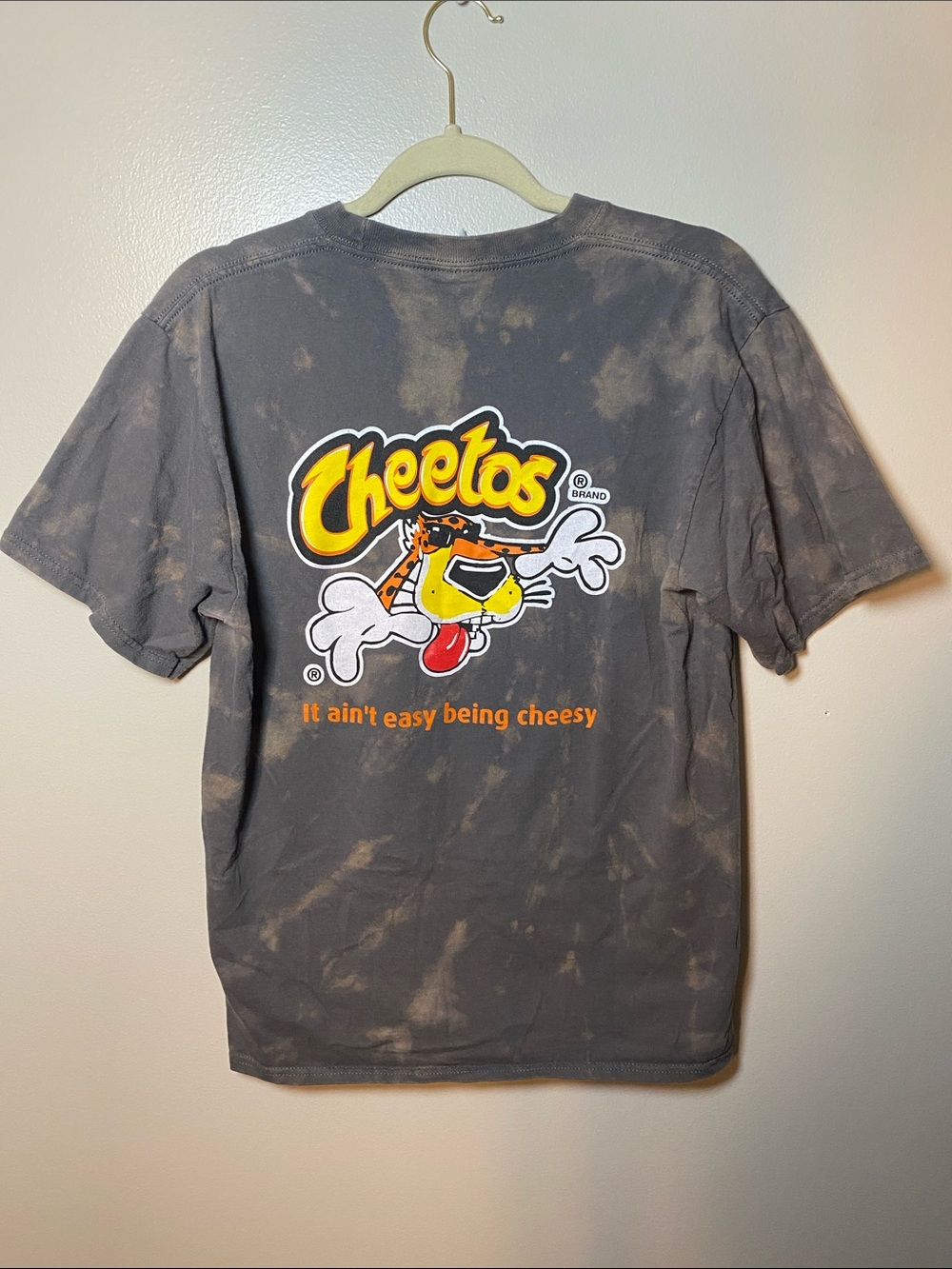 Tie-Dye Cheetos Logo Tee Shirt Small Unisex Custom Dyed